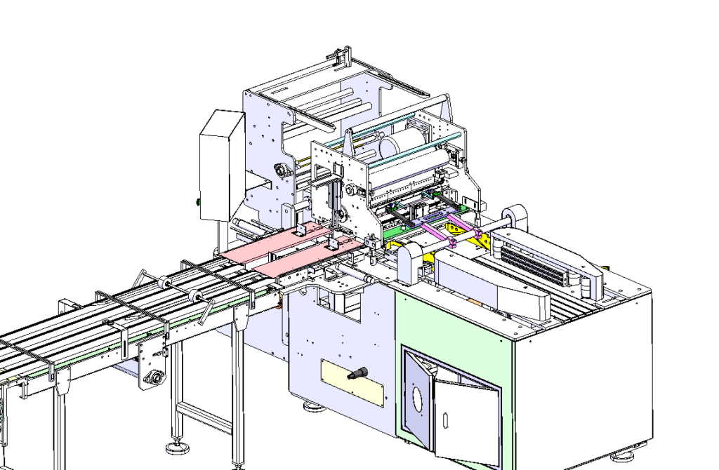 Máy xếp chồng và đóng gói khăn giấy tự động B66