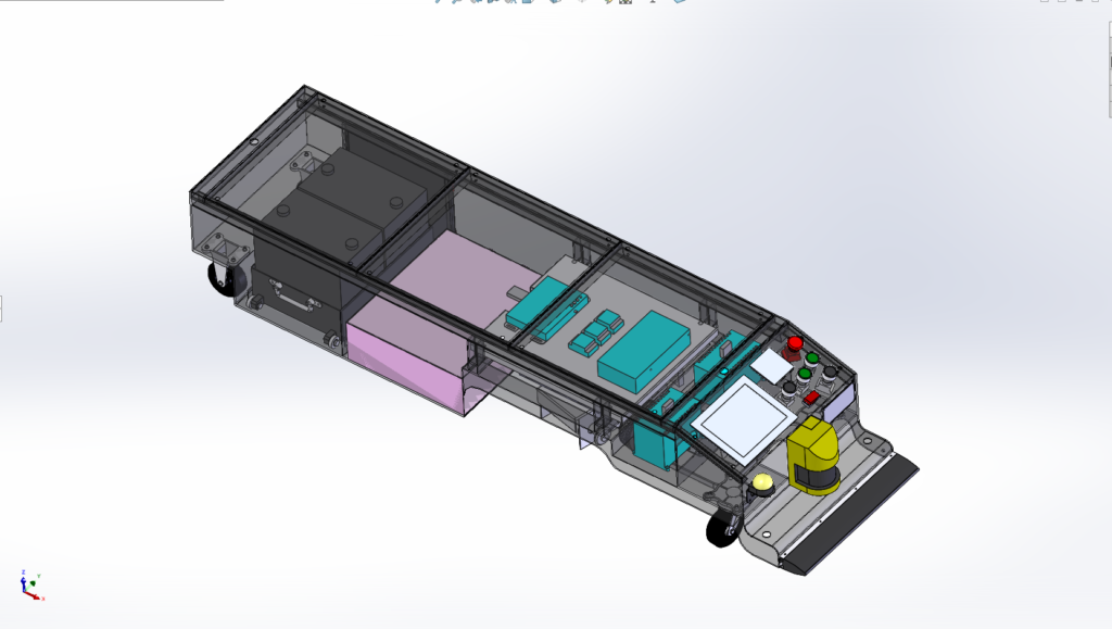 Giá cấp liệu AGV chui gầm B20
